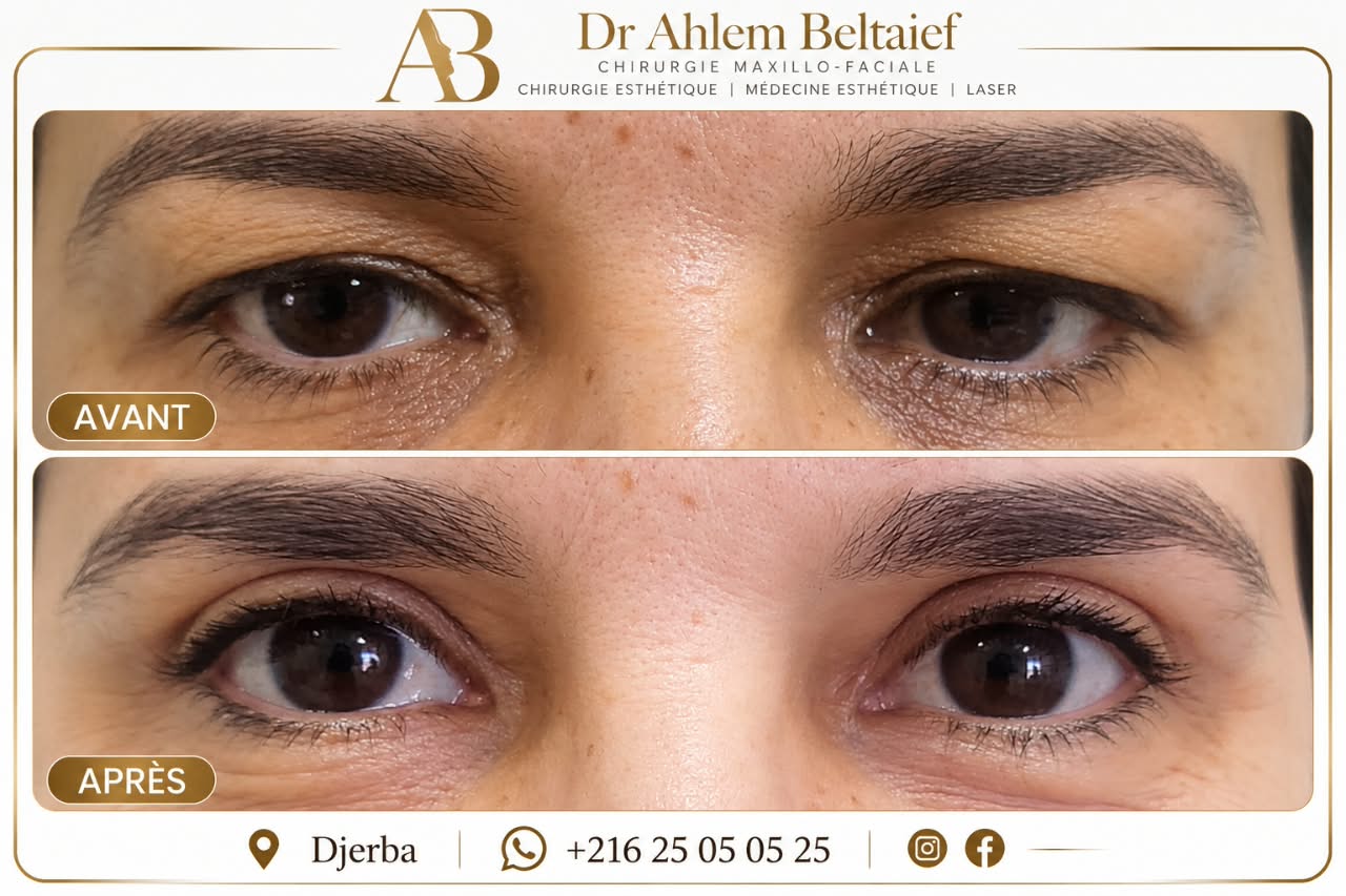 Avant / après blépharoplastie, cas 5